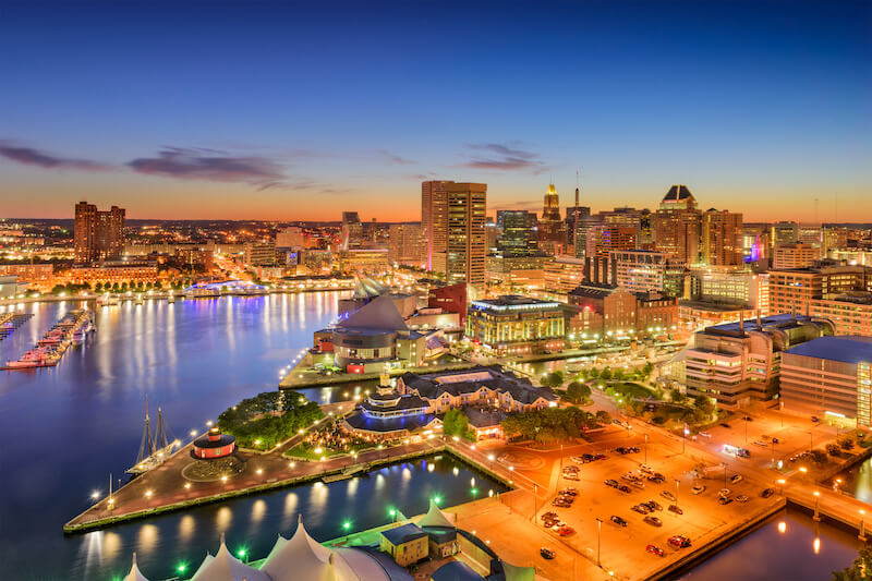 Baltimore Inner Harbor Nightlife