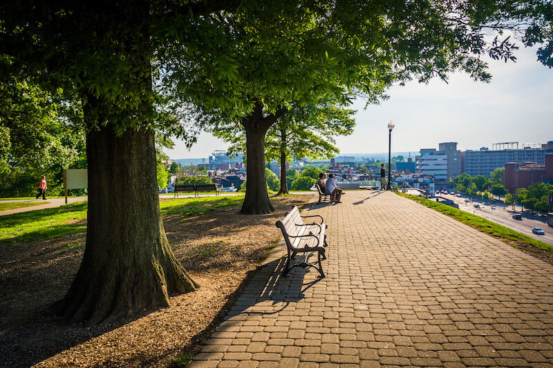 Federal Hill Park in Baltimore, MD
