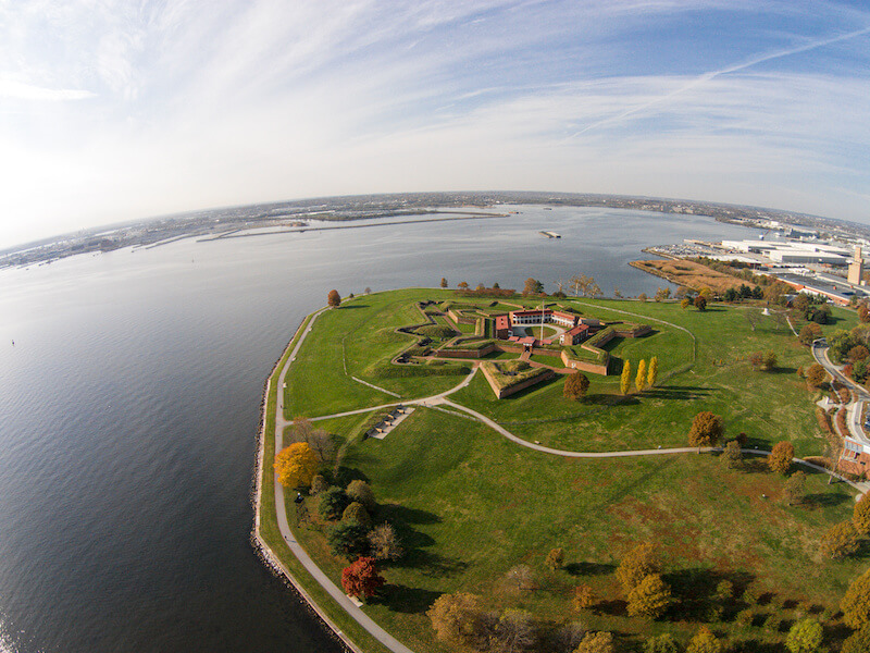 Aerial View of Fort McHenry, Baltimore
