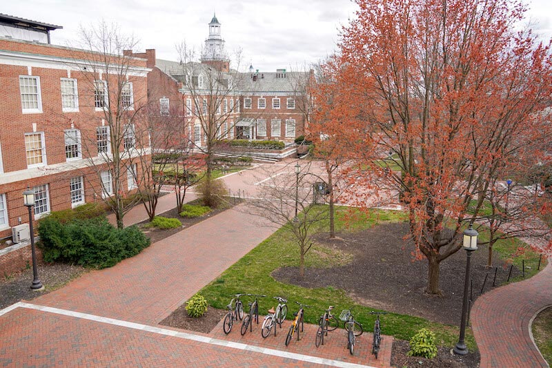 Campus of John Hopkins University in Baltimore
