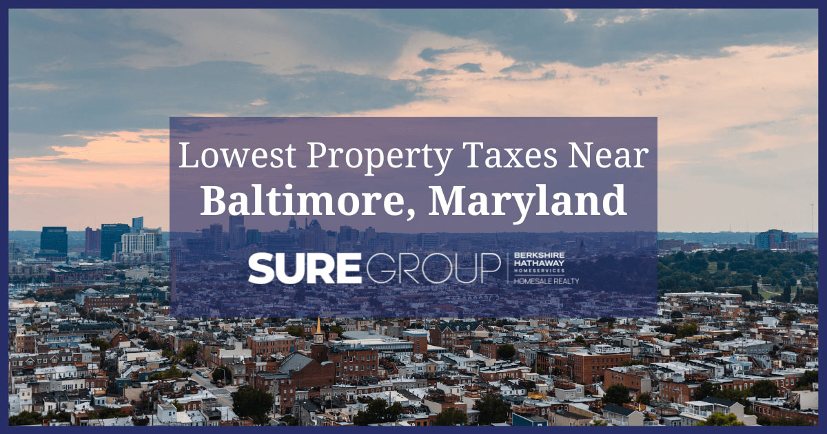 Low Property Taxes Near Baltimore