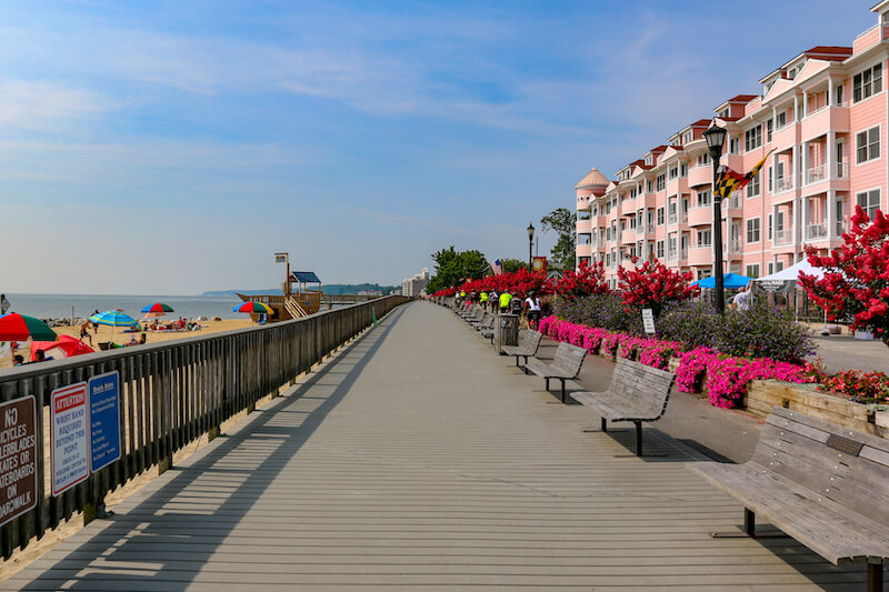 North Beach Beach and Boardwalk Near Baltimore