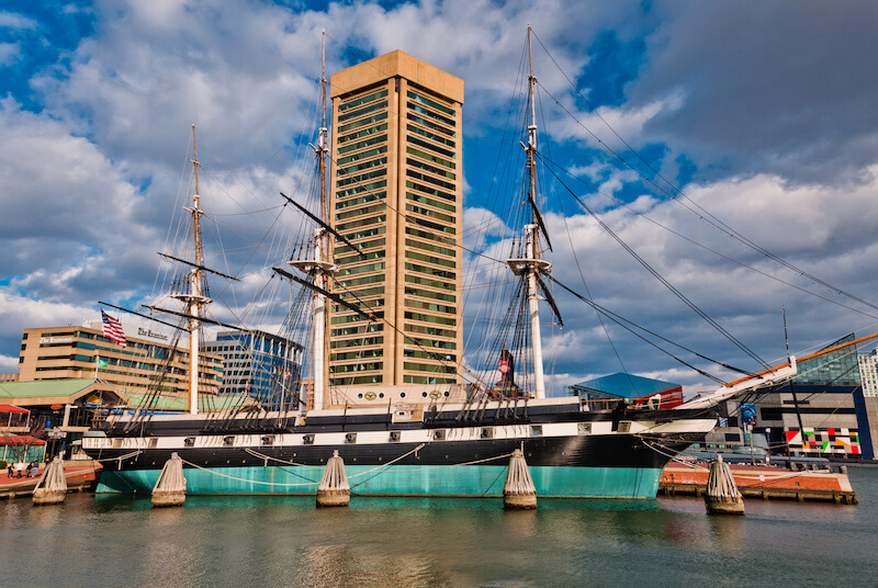 The USS Constellation is One Of Several Historic Ships in Baltimore