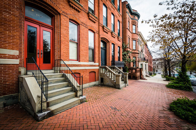 Historic Rowhomes in Bolton Hill, Baltimore
