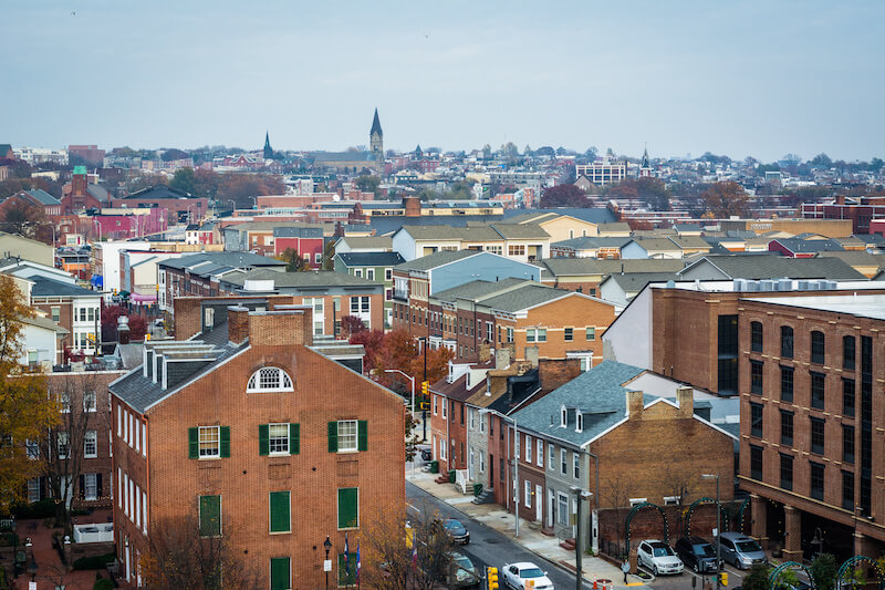 Jonestown Neighborhood in Baltimore with Historic Homes